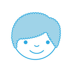 cute boy avatar character vector illustration design