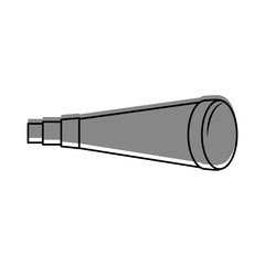 telescope device isolated icon vector illustration design
