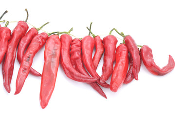 Group of red pepper.