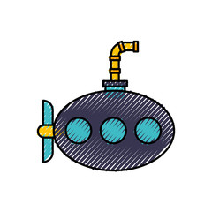 sea submarine isolated icon vector illustration design