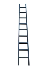 Deurstickers Black ladder on white background © sahachat