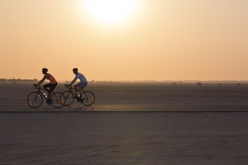 Fototapeta na wymiar Al Qudra Cycle track