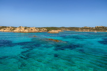 Fototapeta na wymiar Santa Maria Island, Sardinia, Italy