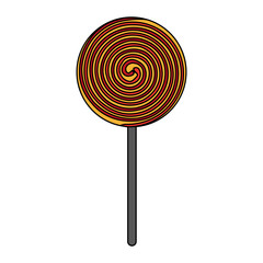 lollipop candy icon image vector illustration design 