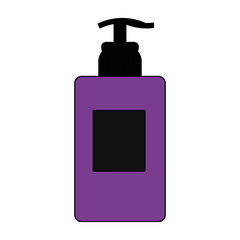 cosmetic bottle dispenser icon image vector illustration design 