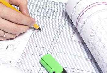 Work on the scheme of the development of sand quarry by the engineer's engineer