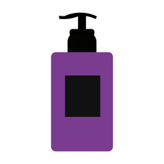 cosmetic bottle dispenser icon image vector illustration design 