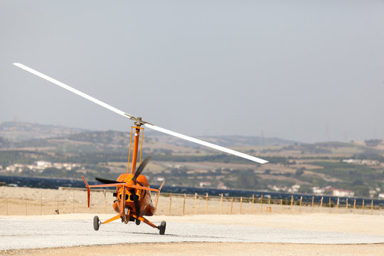 Takeoff of gyroplane