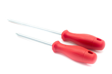 Screwdriver on white background.