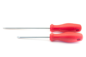 Screwdriver on white background.
