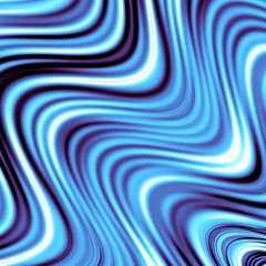 Fototapeta premium Wavy texture. Squared abstract futuristic fractal background. Blue color.