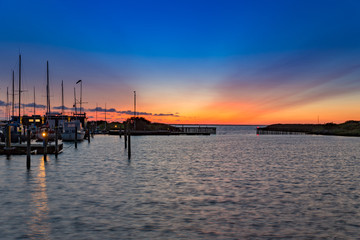Fototapeta premium marina bork havn after sunset