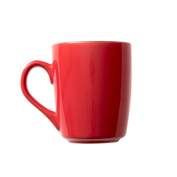 red cup on white background