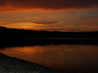 Fototapeta premium Sonnenuntergang, Abendstimmung