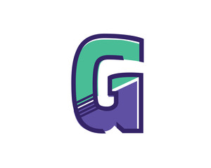 Modern G Alphabet Symbol Suitable For Technology Logo, Infographics, Print, Digital, Logo, Icon, Apps, T-Shirts and Other Marketing Material Purpose.