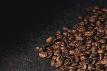  coffee beans are the background.
