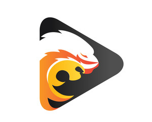 Modern Brave Lion Logo - Lion Media