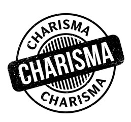 Charisma rubber stamp. Grunge design with dust scratches. Effects can be easily removed for a clean, crisp look. Color is easily changed.