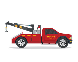 Modern Tow Truck Illustration Logo
