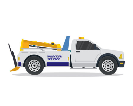 Modern Tow Truck Illustration Logo