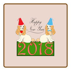 Dog is a symbol of the 2018 Chine New Year