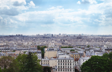 Obraz premium View of city from hill