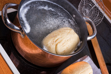 original Bohemian dumplings preparation.