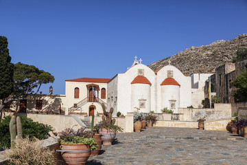 The monastery Piso Preveli - functioning monastery in Crete, Greece