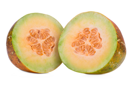 Mask Melon Isolated on White Background