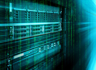blade storage supercomputer of data center with binary code matrix