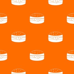 Burger pattern seamless