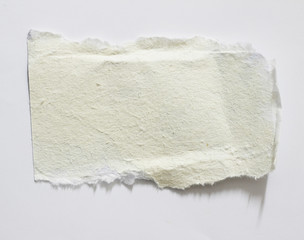 Fototapeta na wymiar torn paper isolated on white background