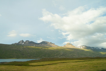 Beautiful view in summer,Iceland