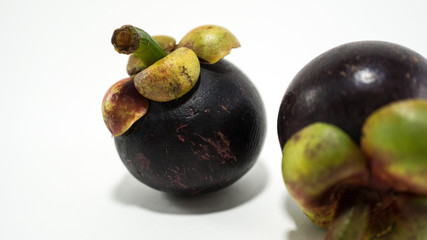 Mangosteen  isolate on white background