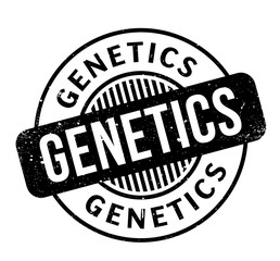 Genetics rubber stamp. Grunge design with dust scratches. Effects can be easily removed for a clean, crisp look. Color is easily changed.