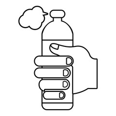 Spray insects icon, outline line style