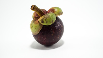 Mangosteen  isolate on white background