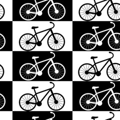 Bike seamless patterns