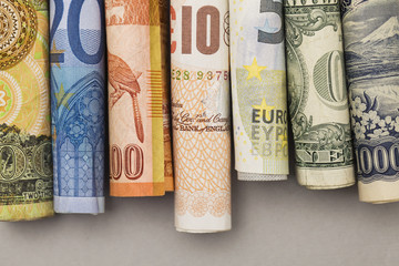 Global currency background