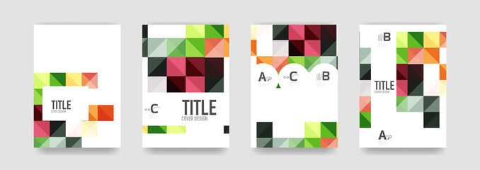 Set of brochure cover templates
