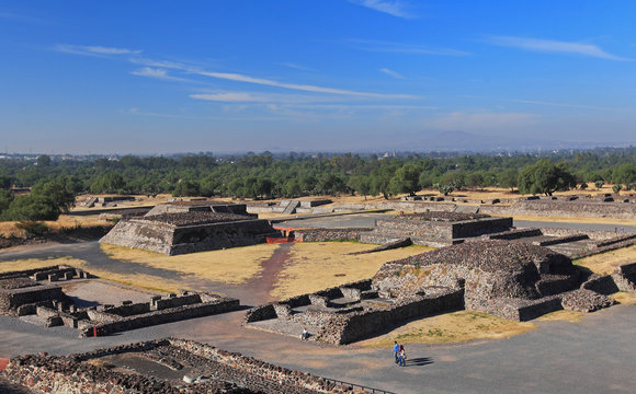 Teotihuacan - view from Pyramid of the Sun, Mexico 