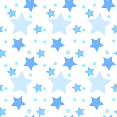 Set of stars. Seamless background. Vector illustration.