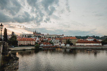 Obraz premium prague town czech republic bridge