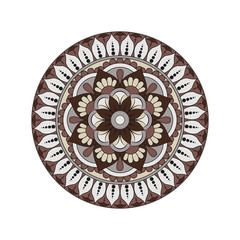 Flower Mandalas. Vintage decorative elements. Oriental pattern, vector illustration. Islam, Arabic, Indian, turkish, pakistan, chinese, ottoman motifs