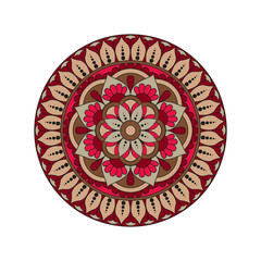 Flower Mandalas. Vintage decorative elements. Oriental pattern, vector illustration. Islam, Arabic, Indian, turkish, pakistan, chinese, ottoman motifs