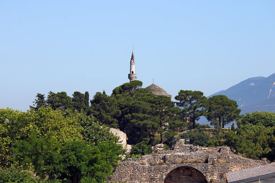 Mosque Ioannina landscape Epirus Greece