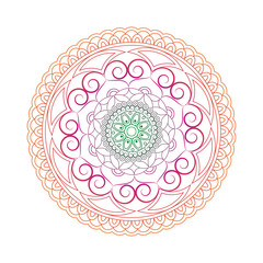 Flower Mandalas. Vintage decorative elements. Oriental pattern, vector illustration. Islam, Arabic, Indian, turkish, pakistan, chinese, ottoman motifs