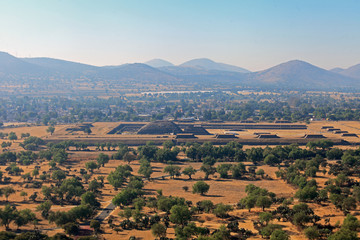 Teotihuacan - view from Pyramid of the Sun, Mexico 