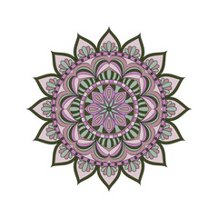 Flower Mandalas. Vintage decorative elements. Oriental pattern, vector illustration. Islam, Arabic, Indian, turkish, pakistan, chinese, ottoman motifs