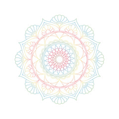 Flower Mandalas. Vintage decorative elements. Oriental pattern, vector illustration. Islam, Arabic, Indian, turkish, pakistan, chinese, ottoman motifs